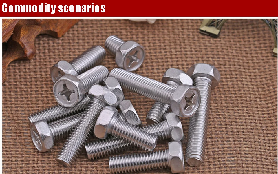 304 stainless steel external hexagon screw picturer