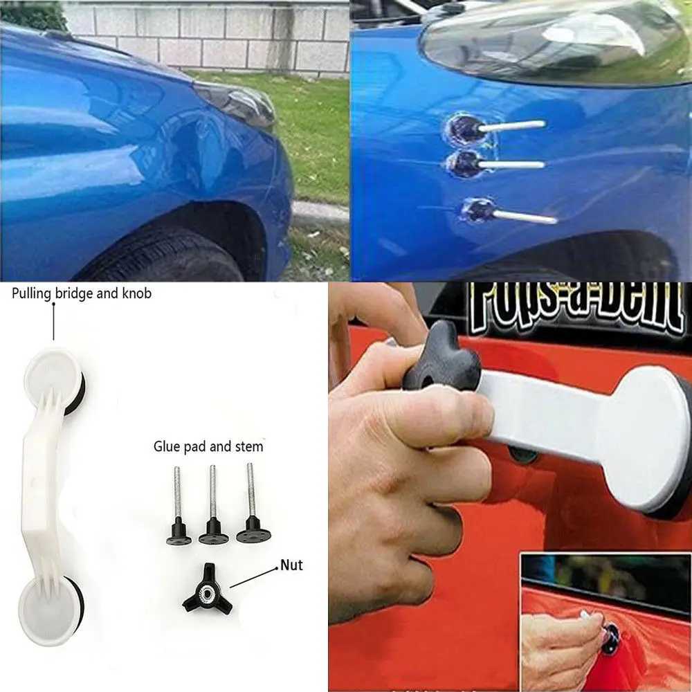 

DIY Magic Car Hail Damage Repair Tool Kit Paintless Auto Dent Removal Puller