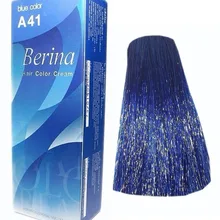 BERINA Professional крем для волос-перманентный цвет краски-A41: Синий