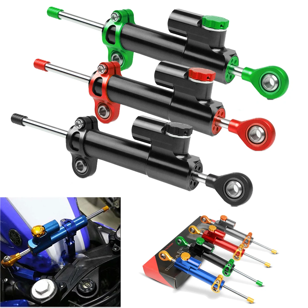 Motorcycle Steering Damper Stabilizer Linear Reversed Control