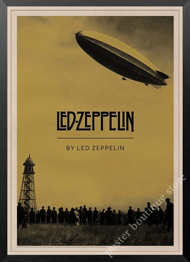 Led Zeppelin рок-н-РОЛ постер, Jimmy страница, Роберт Плант винтажные наклейки домашний Декор наклейки на стену девять процентов/7 - Цвет: 13