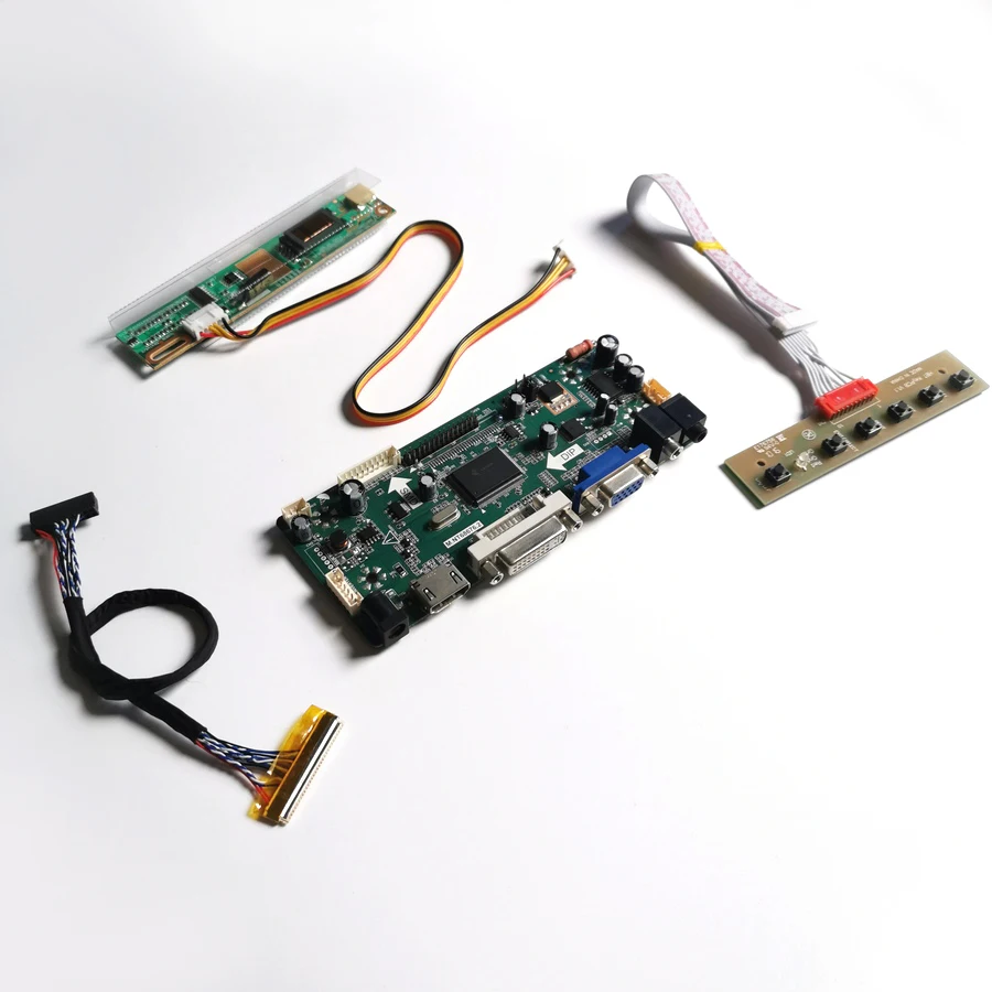 For LP141WP1-TLB3/TLB7 HDMI+VGA+DVI M.NT68676 display controller drive card LCD monitor panel CCFL LVDS 30Pin 14.1" 1440*900 Kit