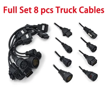 

Newest Full Set 8 Truck Cables OBD2 Diagnostic Tool OBD OBDII Connect Cable For VD TCS CDP / WOW CDP Multidiag interface Scanner