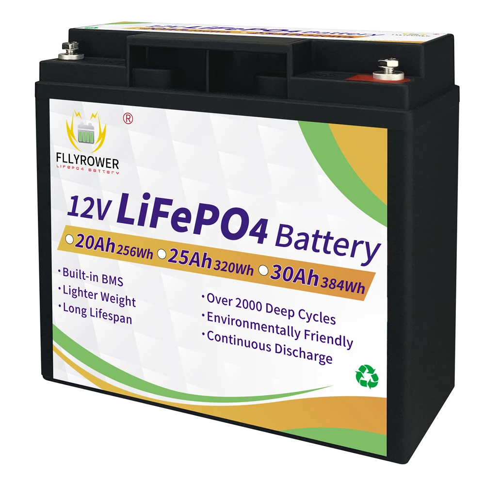 Bateria Recarregável do Fosfato do Ferro do Lítio para Trotinetes Solares do Vento Ciclo Profundo Lifepo4 12.8v 6ah 10ah 12ah 20ah Estoque dos Eua - Image 3