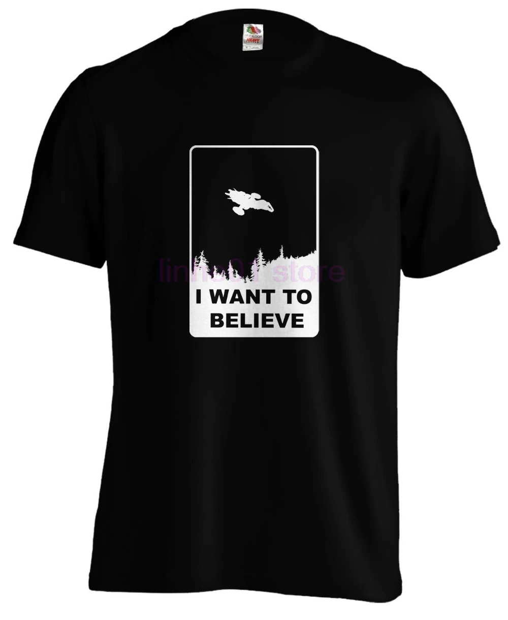 

Firefly Serenity Browncoat Sci Fi Fire Fly I want to believe T Shirt Tee