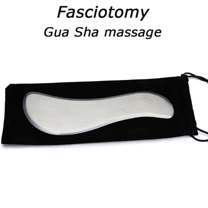 

1Pc Gua Sha Muscle Relax Board Stainless Steel Scraper Physiotherapy Body Massage Tools Fascia Knife Meridian Dredge Health Care