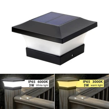 

Solar Powered 6 LED Deck Post Light White /Warm White Waterproof Outdoor Garden Cap Square Fence Landscape Lamp