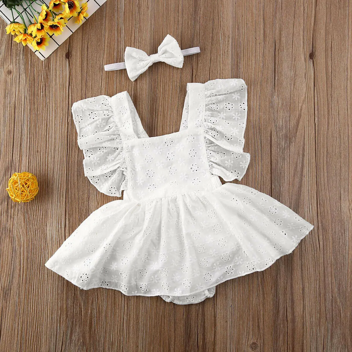 Newborn Infant Baby Girls Princess Short Sleeve Romper Dress Clothes Outfit Summer girls dress,baby girl dress