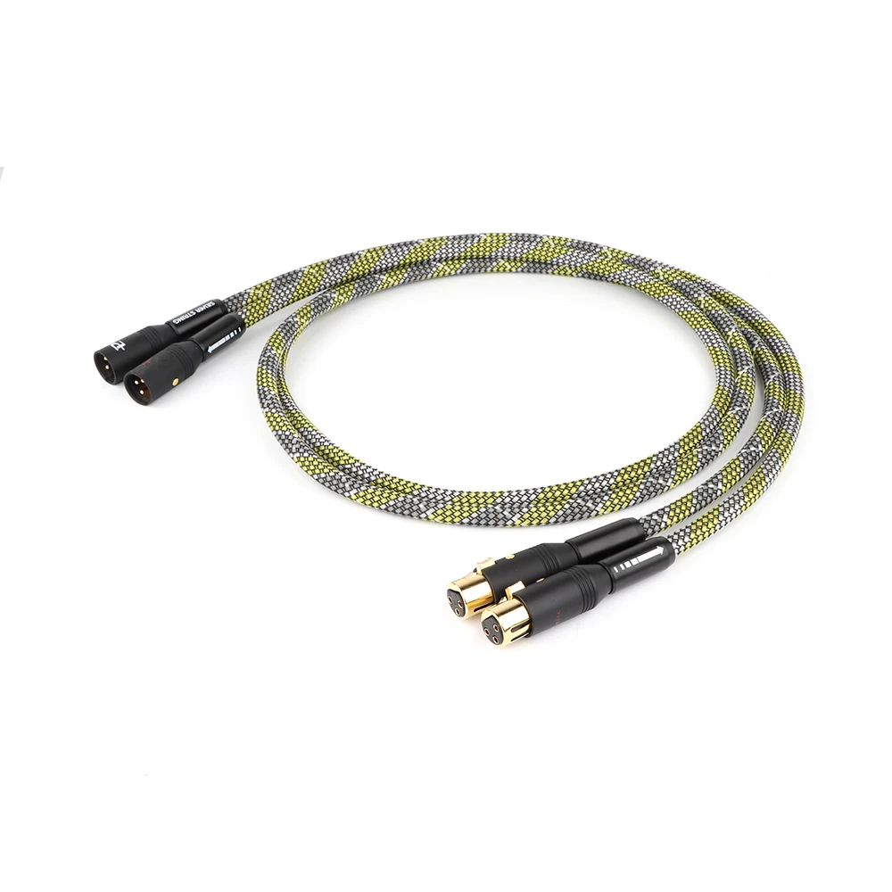 Hi-end Подпись посеребренный аудио кабель XLR штекер к сбалансированный Женский hifi