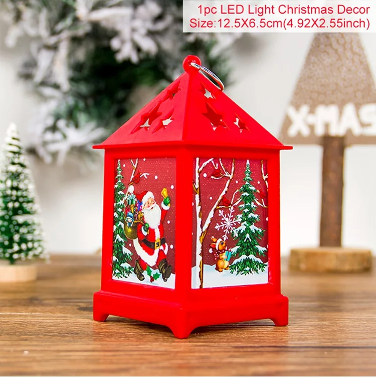Christmas Light Украшения со светодиодами Рождество свет Рождественские украшения для украшения дома рождественские аксессуары Navidad счастливый год - Цвет: Christmas Light