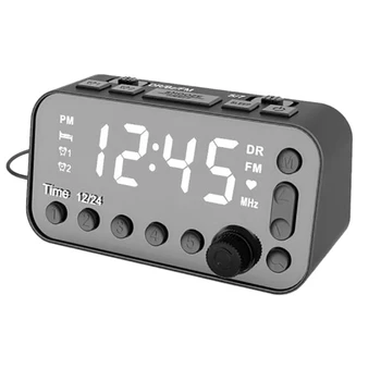 

Clock Radio, Digital AM FM Alarm Clock Radio for Bedroom Guest Room or Livingroom