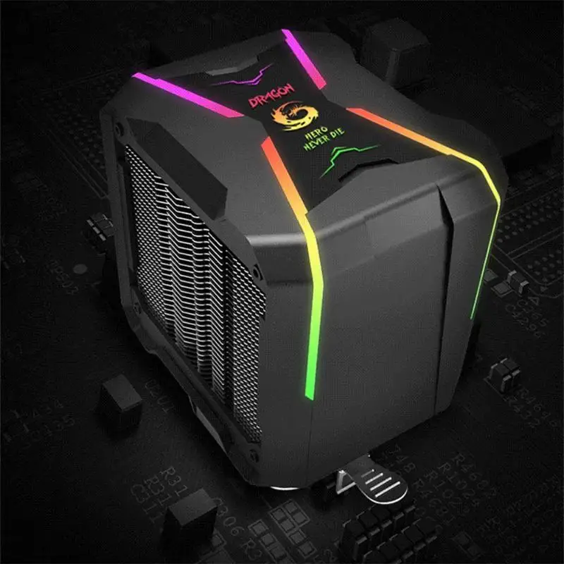 Great Wall G400 Dual Tower 4 тепловые трубы Mute ARGB Настольный ПК cpu кулер вентилятор