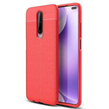 

50pcs/lot For Xiiaomi Redmi K30 Luxury Flexible Skin Rugged Litchi Shockproof TPU Case For Xiiaomi Redmi K30