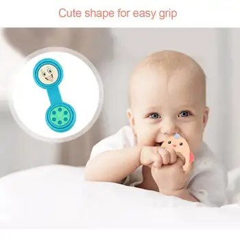 

4PCS Cartoon Pacifier Nipple Cradle Case Portable Baby Dust Cover Pacifier Storage Box Tooth Gel Box For Newborn Baby