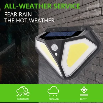 

3 Modes LED Solar Light PIR Motion Sensor 50COB Wall Light Solar Powered Sunlight Waterproof Solar Lamp For Yard Garden Wall