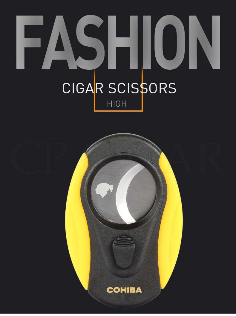 COHIBA резак металла сигары резак острое лезвие карманные нержавеющая сталь сигары резаки портативный табака резка W/Подарочная коробка