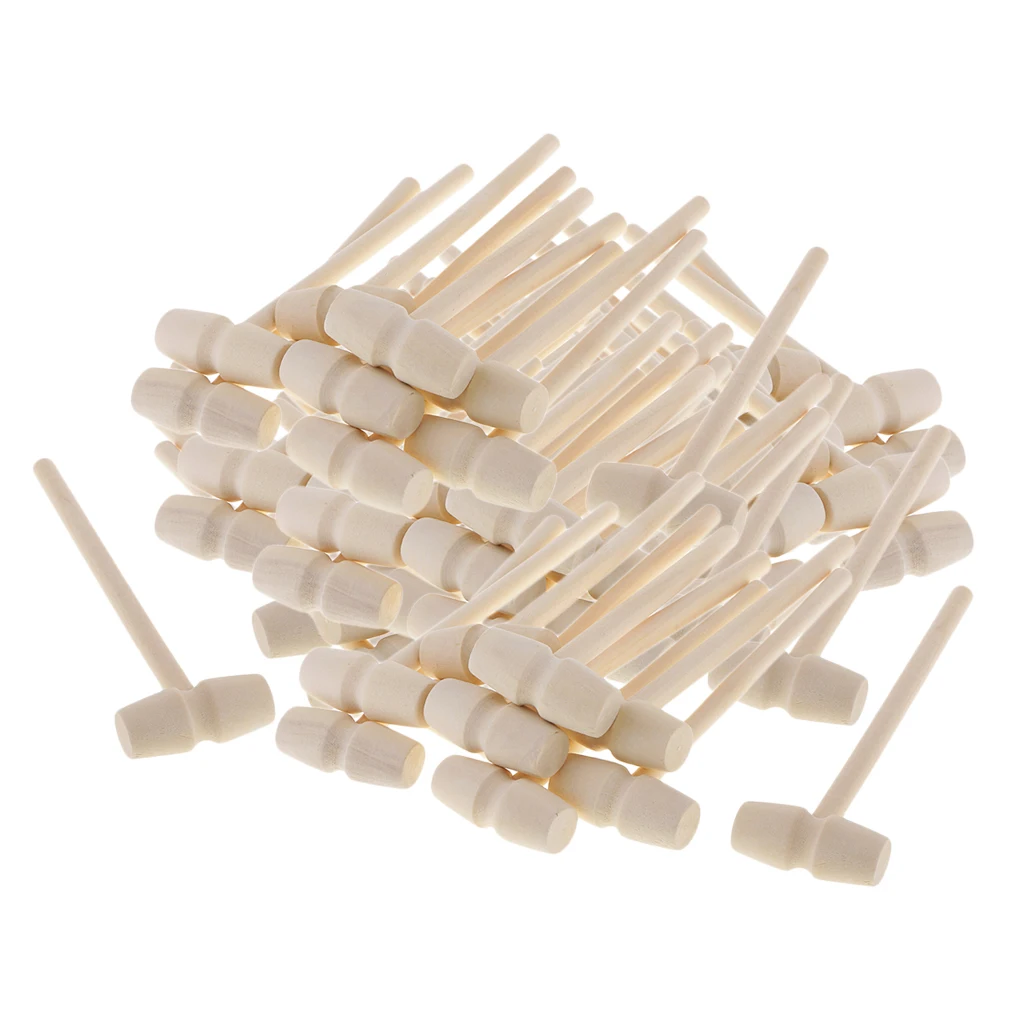 80Pieces Mini Wooden Hammer Balls Toy Pounder Replacement Wood Mallets for Baby 80Pieces Mini Wooden Hammer Balls Toy Pounder Replacement Wood Mallets for Baby