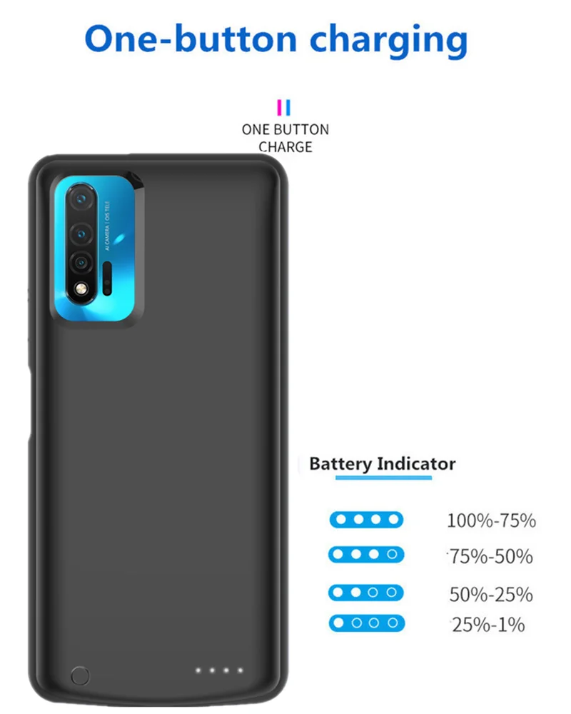 KQJYS 6500 мА/ч, чехол для внешнего аккумулятора huawei Nova 6, портативный внешний аккумулятор, чехол для зарядного устройства, чехол s для huawei Nova 6