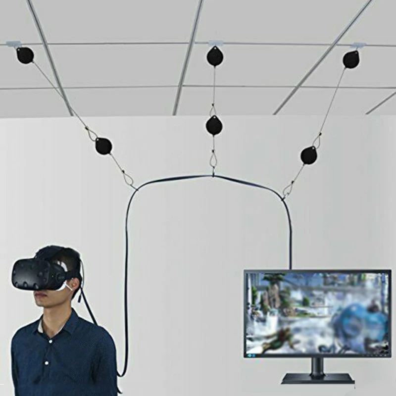 

For HTC VIVE VR Cable Hooks For wired VR headset Retractable Management NEW Version System Hot sales