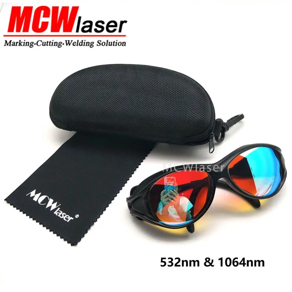 

1pcs 532nm & 1064nm Dual-wavelength Laser Protection Safety Glasses Goggles YAG Beauty Laser black