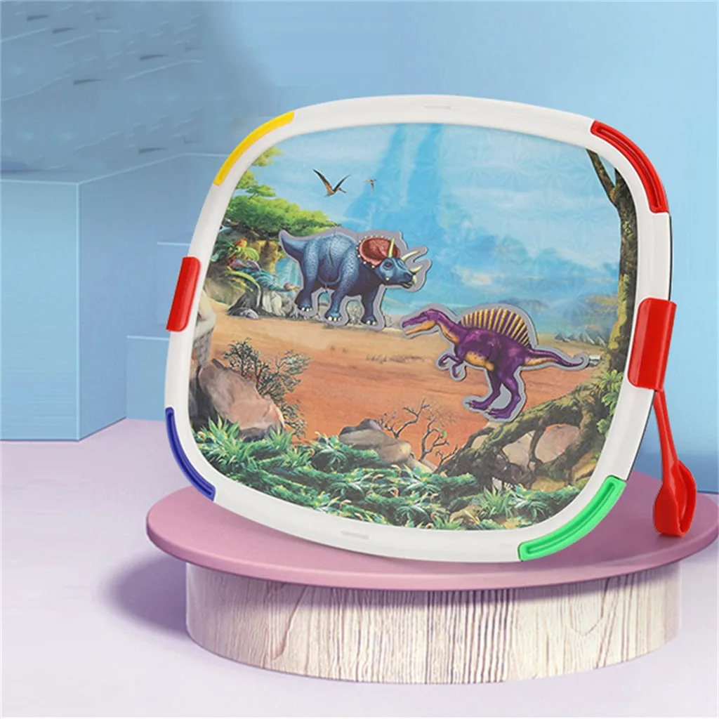 Магнитная двойная игрушка для рисования, многофункциональная головоломка, доска для рисования, детская полимерная настольная мольберт, обучающая игровая доска, игрушка