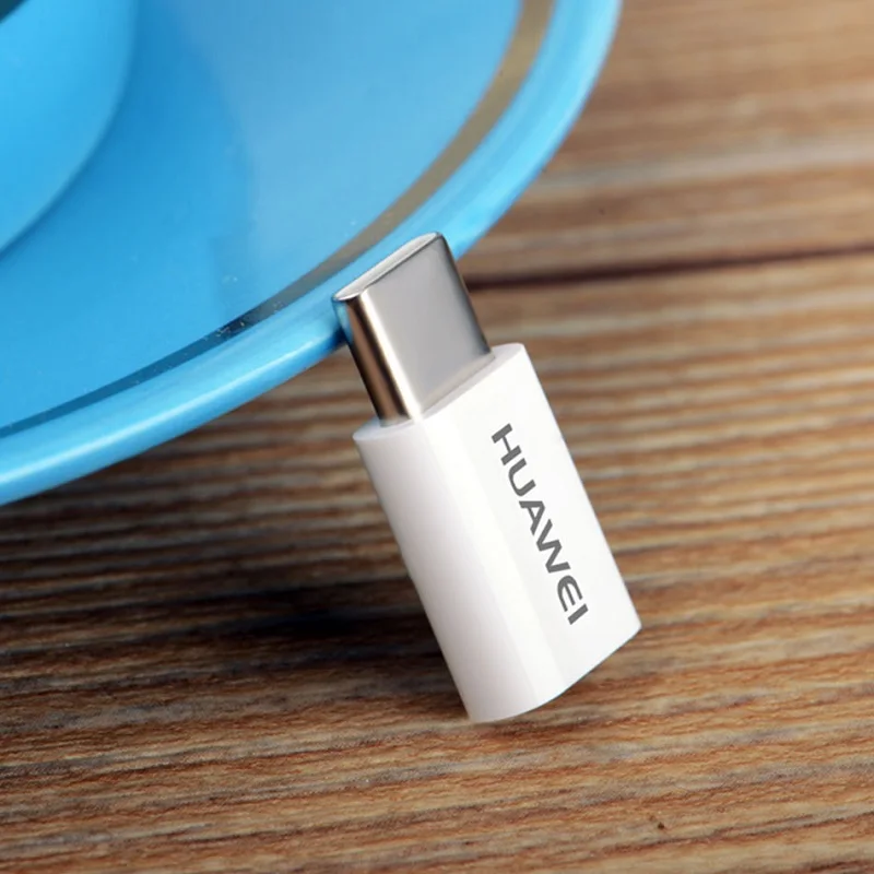 Преобразователь HUAWEI Micro USB в Type C оригинальный кабель адаптер c быстрое зарядное