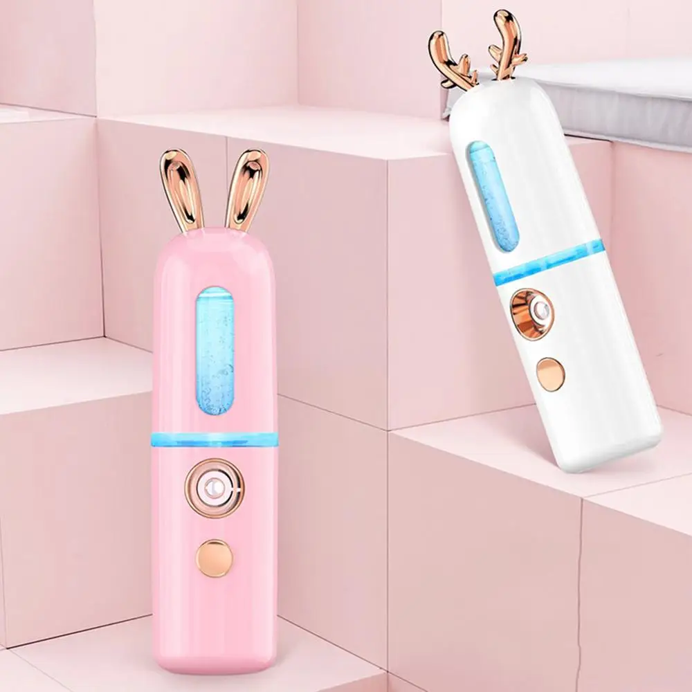 Нано распылитель тумана отпариватель для лица Спа Увлажняющий USB перезаряжаемый