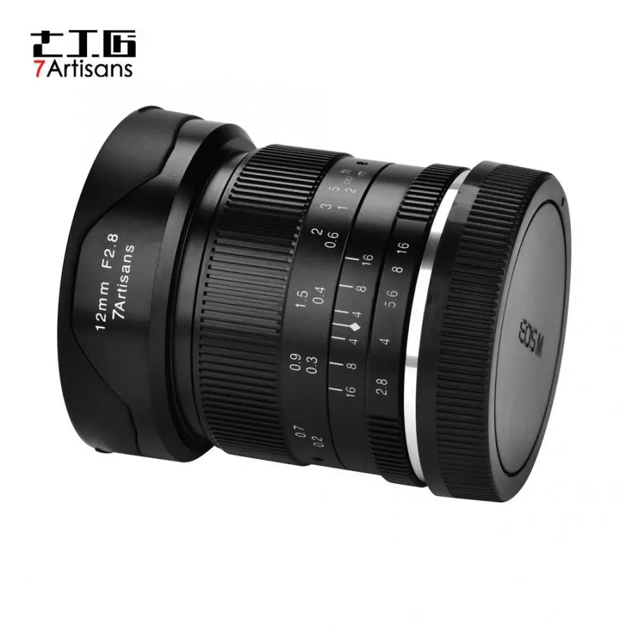 7artisans 12 мм f2.8 объективы с ручной фокусировкой широкоугольный объектив для