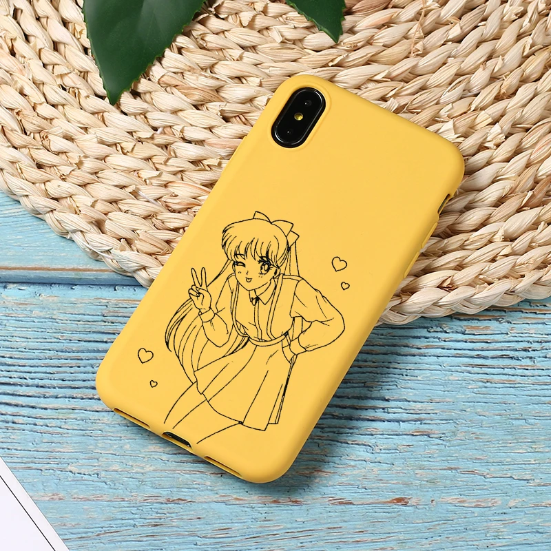 Стиль комиксов Сейлор Мун чехол для телефона XiaoMi RedMi Note 8 7 6 5 5A 4 4X K20 Pro силиконовый мягкий чехол задняя крышка Coque Япония