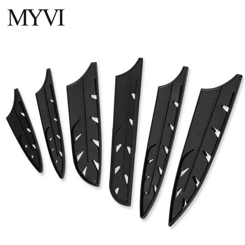 MYVI ножи Чехлы для кухонных ножей оболочка для 8 ''шеф-повара нарезки хлеба 7'' Santoku разделочные ножи черный пластиковый нож Лезвие защита