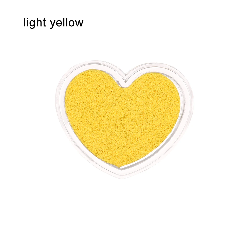 light yellow-02 1 шт. цветные нетоксичные градиентные цветные штемпельные подушечки чернильная подушечка печать на масляной основе отпечаток пальца практичные DIY художественные аксессуары для детей - Цвет: light yellow-02