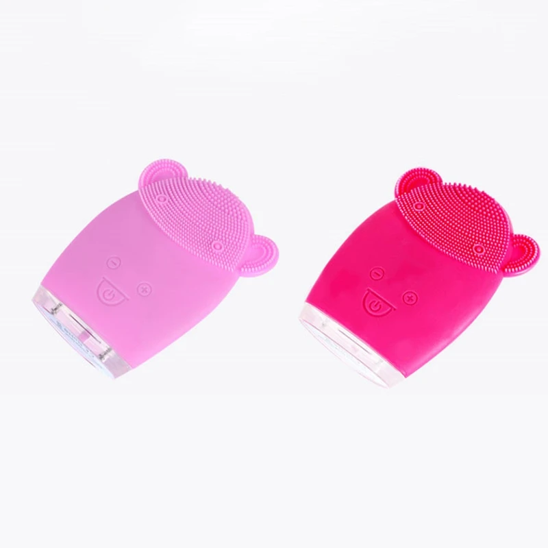 USB перезаряжаемая умная Ультразвуковая мини электромассажная щетка для мытья водонепроницаемого силикона очищающие инструменты аппарат для чистки лица