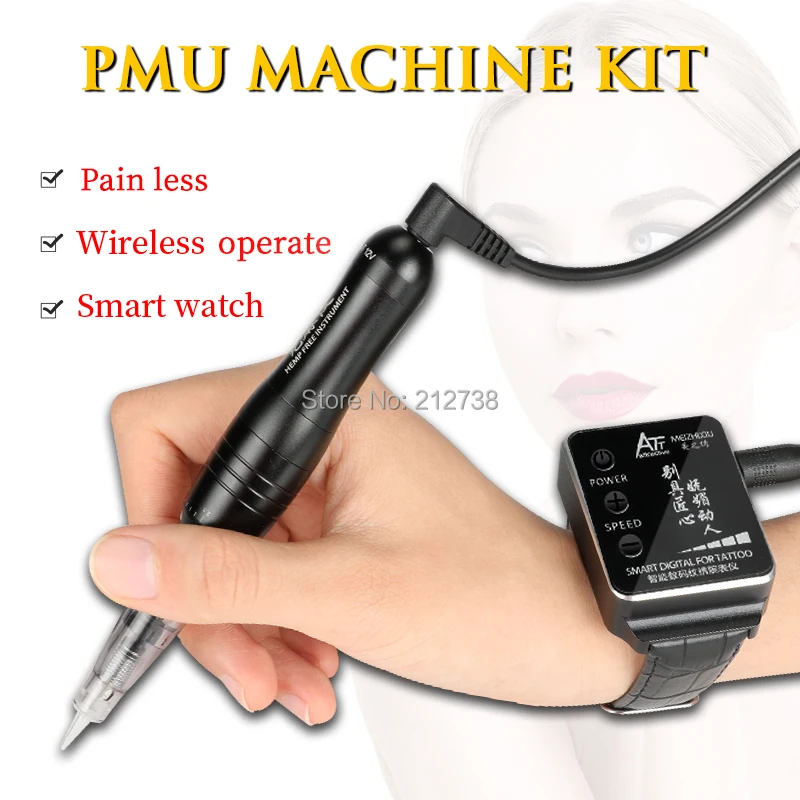  1 Set Portable Tattoo Machine semi-Permanent Makeup Full Throw Tattoo Machine one Machine Smart Wat