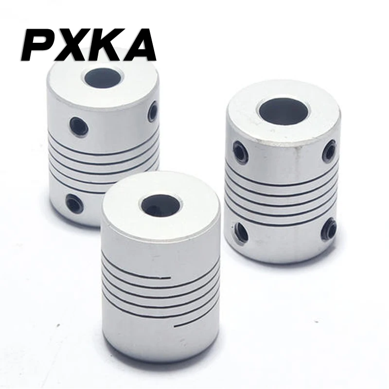 Free shipping 2pcs aluminum alloy flexible printer winding coupling encoder coupling hole 3/4/5/6/6.35/7/8/10