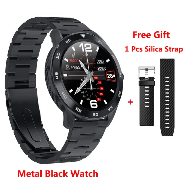 Metal Black Смарт-часы Yuexia с Bluetooth и функцией вызова, IP68, водонепроницаемые, 1,3, Полный Круглый HD экран, ЭКГ, сердечный ритм, умные часы, 4G, Reloj, умный Браслет - Цвет: Metal Black