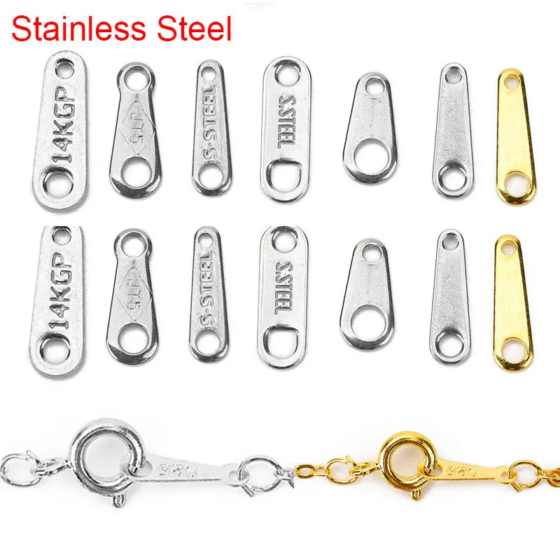 30pcs/lot Stainless Steel Clasps Hooks For Necklace Bracelet Findings Golden Color Connectors Diy Jewelry Making Accessories | Украшения и