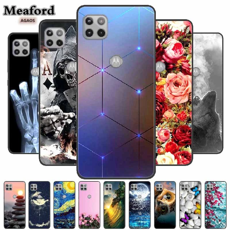 For Moto One 5g Ace Case Silicone Soft Tpu Phone Case For Motorola One 5g Ace Case Cool Cartoon Funda For One 5 G Ace Coque 6 7 Mobile Phone Cases