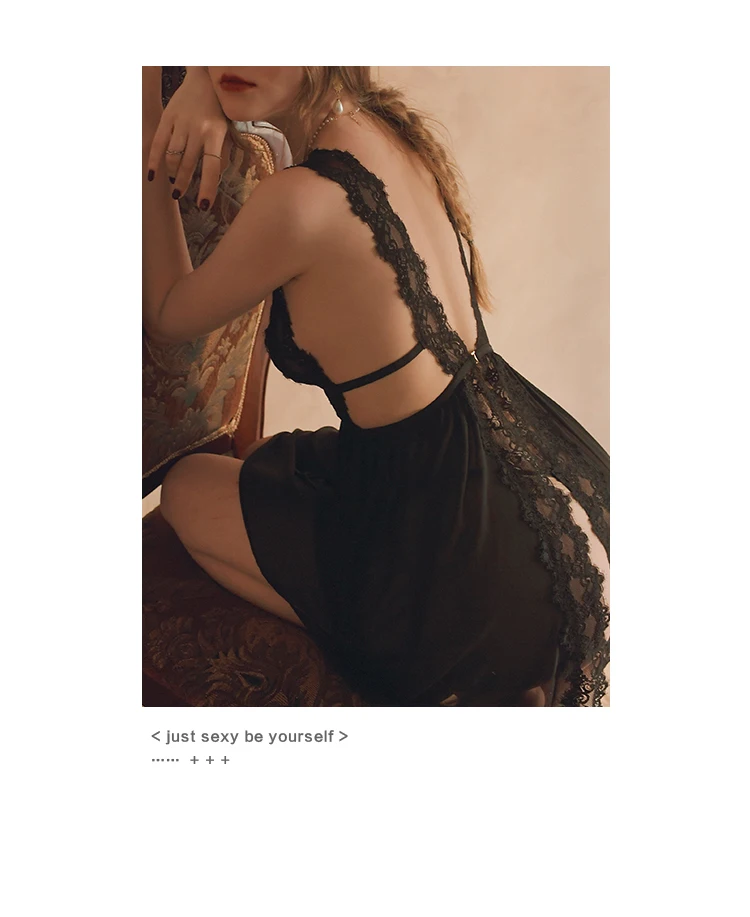 mesh lace nightdress