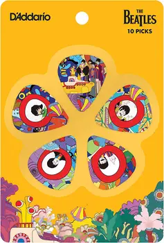 

D'Addario Accessories Guitar Picks, Yellow Submarine 50th Anniversary of Release, 10 Pack, Light/Medium/Heavy Gauge