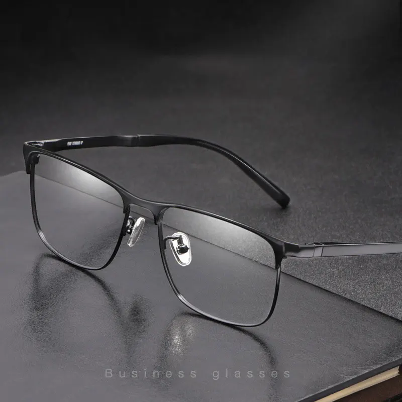 

Men Business Style Full Rim Eye Glasses Pure Titanium Frame Glasses Shortsighted Spectacles New Arrival Eyewear