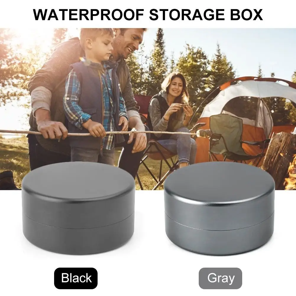 

Portable Pill Case Aluminium Alloy Storage Box EDC Sealed Dustproof Moisture-Proof Metal Storage Box Outdoor Waterproof Box