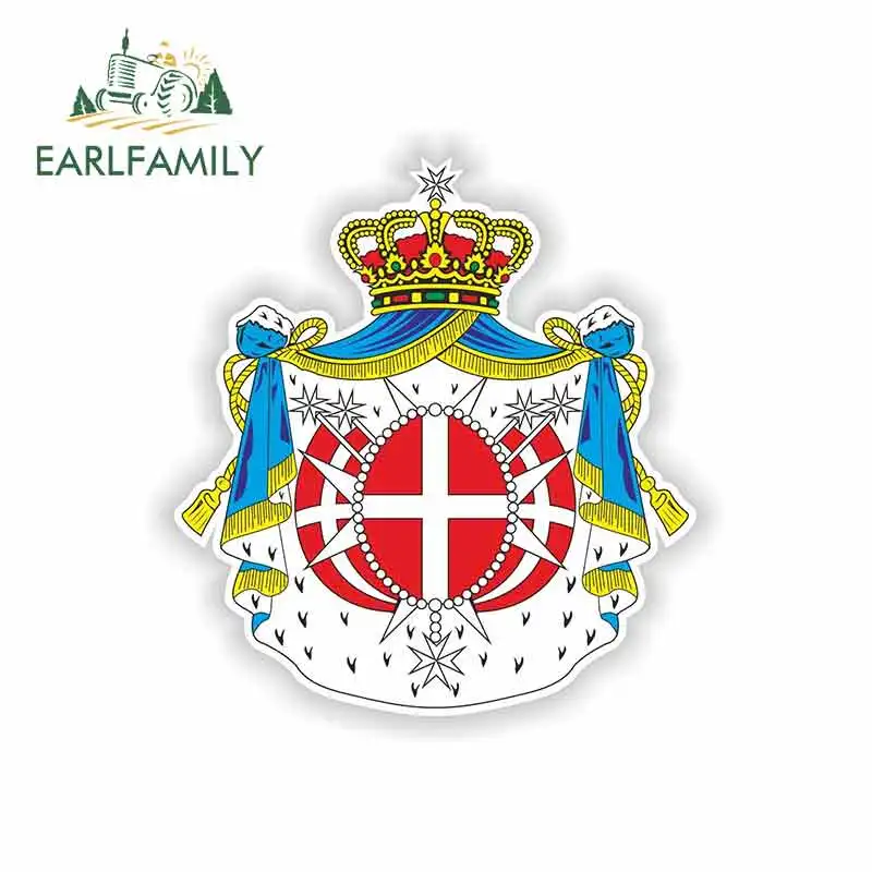 

EARLFAMILY 13cm x 12.2cm for Maltese Crest Coat of Arms Malta Oem Car Stickers Vinyl JDM Bumper Trunk Truck Graphics Fine Decal