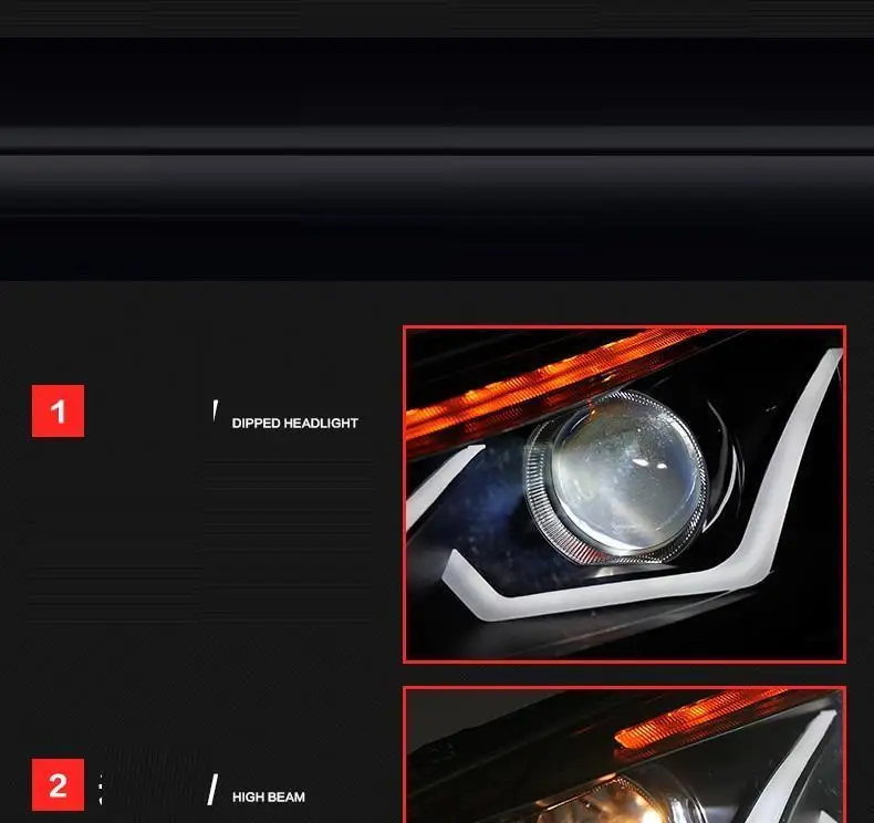 Поворотник Neblineros Para Авто Стайлинг Drl светодиодные лампы фары Задние Автомобильные фары в сборе 15 16 17 для Ford Focus