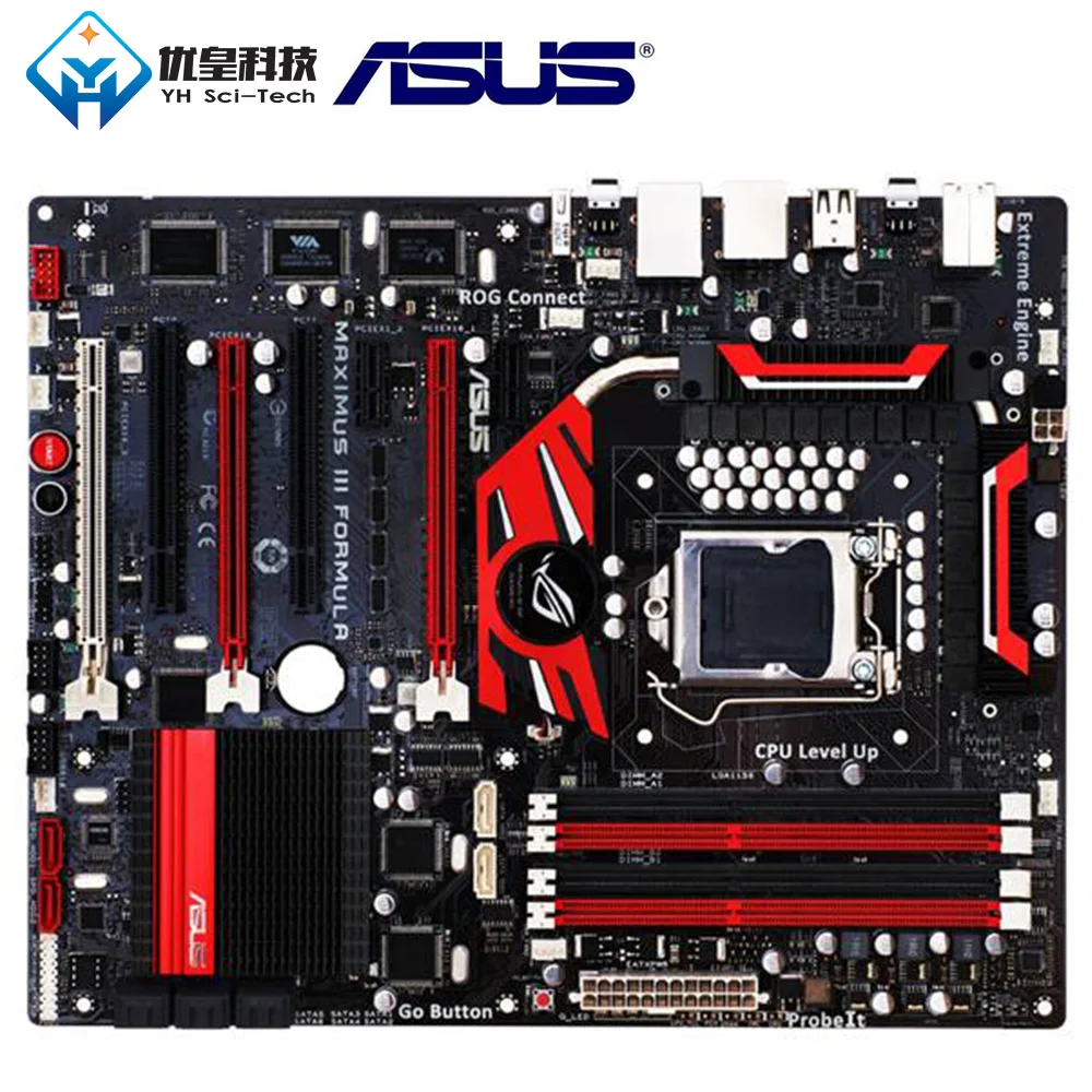 Asus Maximus III Formula Intel P55 Оригинальное используемое настольное гнездо для материнской платы LGA 1156 Core i7/Core i5 DDR3 16G ATX