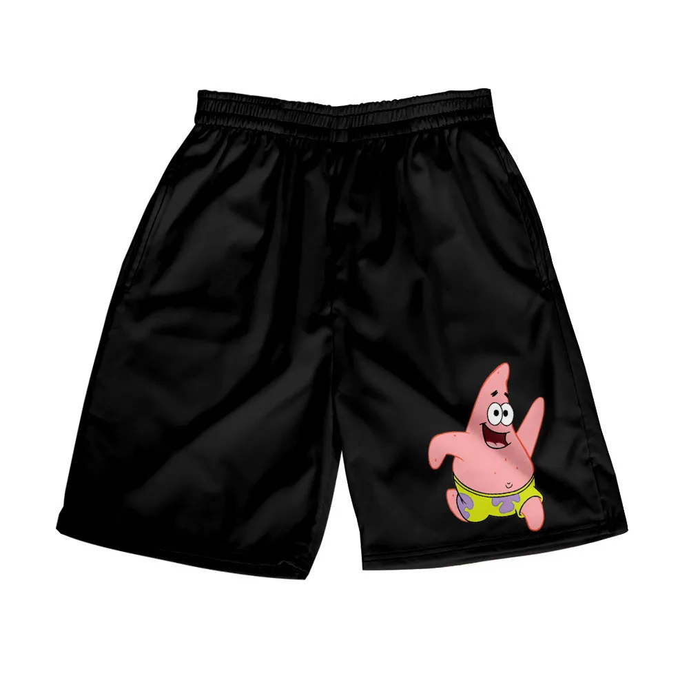 2021 Creative Novelty Classic Quick Dry Men Shorts Anime 3D Trunks Patrick Star Beach Hip Hop Beachwear Summer New Cool pants mens casual shorts