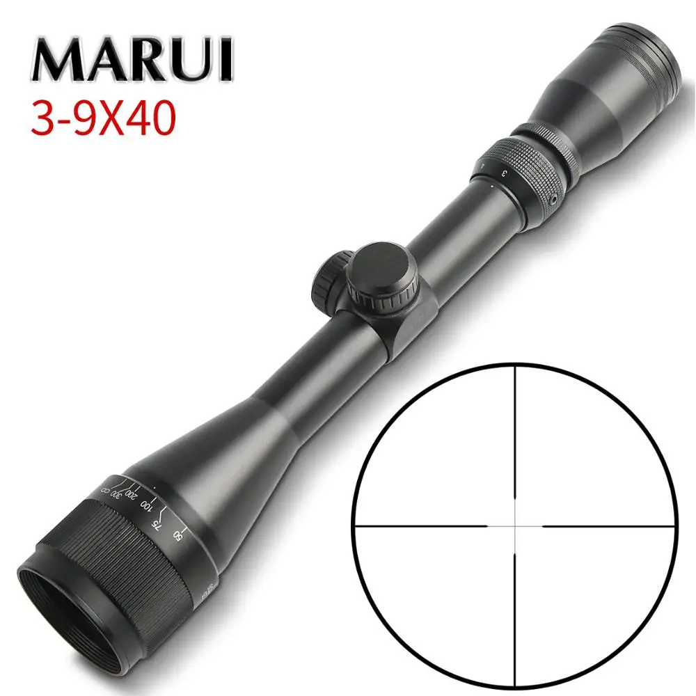 3-9x40 Riflescope тактический оптический прицел снайперской винтовки охотничьи винтовки дальности страйкбол прицел для страйкбола пневматические пистолеты