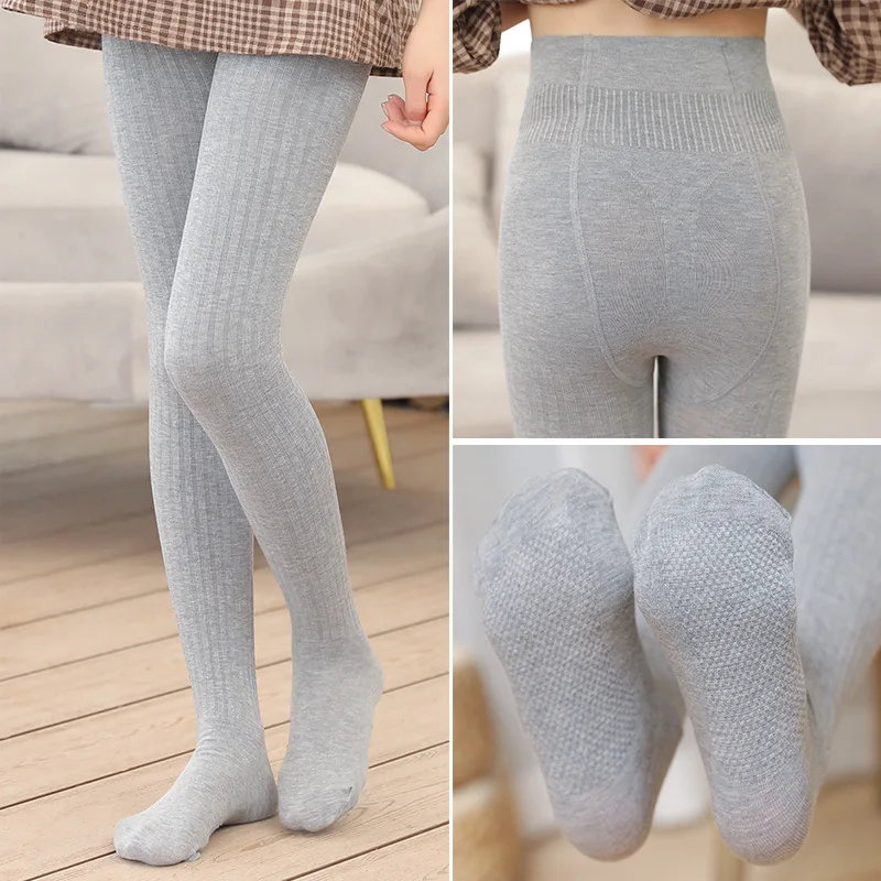 

Autumn GIRL'S Leggings Wide Vertical Stripe gong neng ku Panty-hose for Kids Cotton Socks Little Girl Massage Footbed Dance Pant
