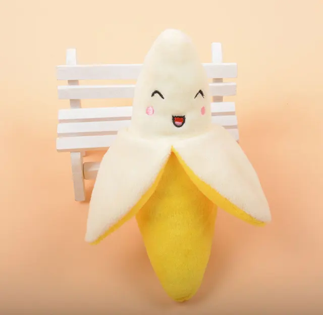 Vegetables 5 Chew Play Toys Pet Squeaky Puppy Chew Squeaker Quack Sound Doll Toy Creative Simulation Donut Pet Supplies Dog Toys PT018