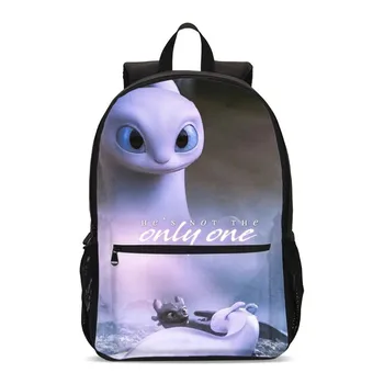 

3D Print Leather Backpack Cartoon How To Train Your Dragon 3 Children School Bags For Teenage Boys Mochila Women Rucksack Gift