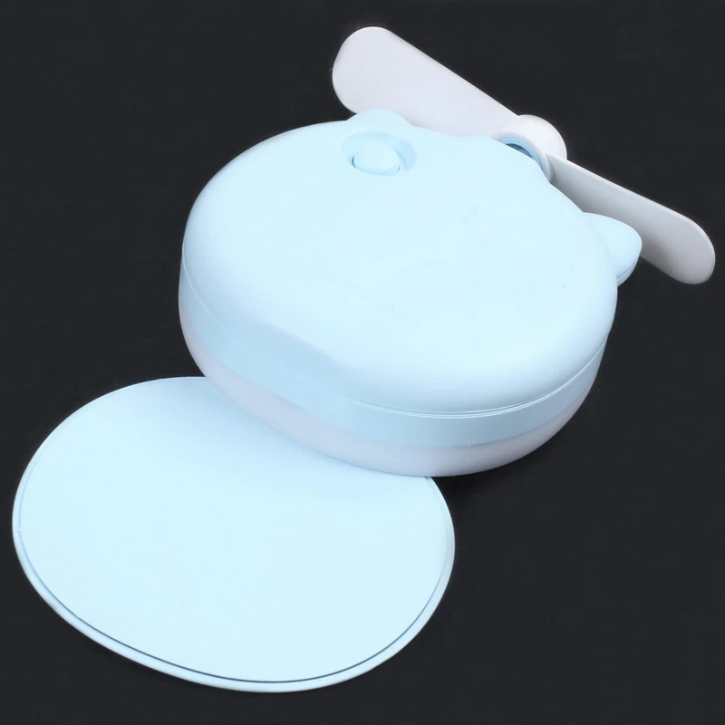 Usb Mini Fan Makeup Led Mirror Usb Rechargeable Cooling Fan Portable Multifunction Pocket Catton Fan